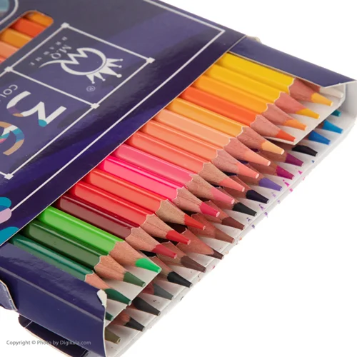 مداد رنگی 36 رنگ جعبه مقوایی بنفش mq